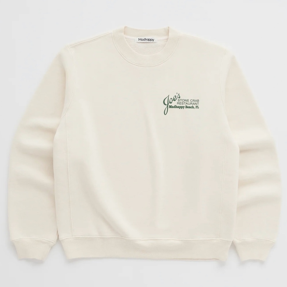 NWT Madhappy Joe’s Stone Crab Fleece Crewneck